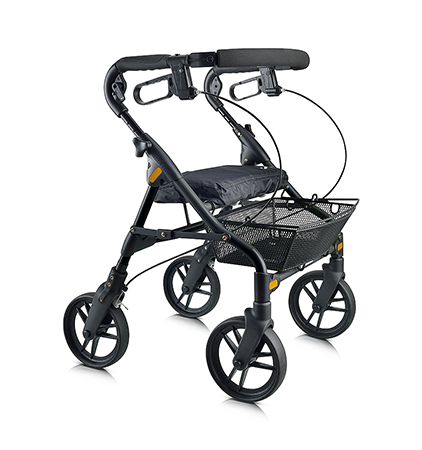 Evolution Piper Series Lightweight Aluminum Folding Rolling Walker - Senior.com Rollators